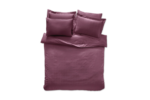 Lenjerie de pat dublu 200x220 cm, 6 piese, saten, Destra Duvet